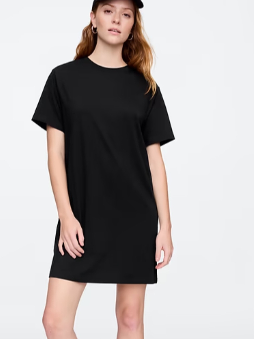 GAP Black Midi T-Shirt Dress